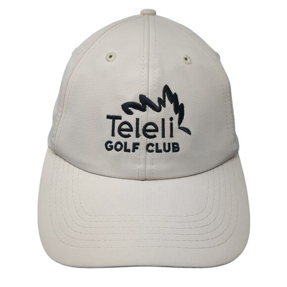 Teleli Golf Club Baseball Cap Beige One Size Adjustable Embroidered Imperial - Picture 1 of 9
